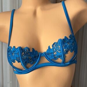 Honey Birdette Amelie Tunis Blue Bra 32C